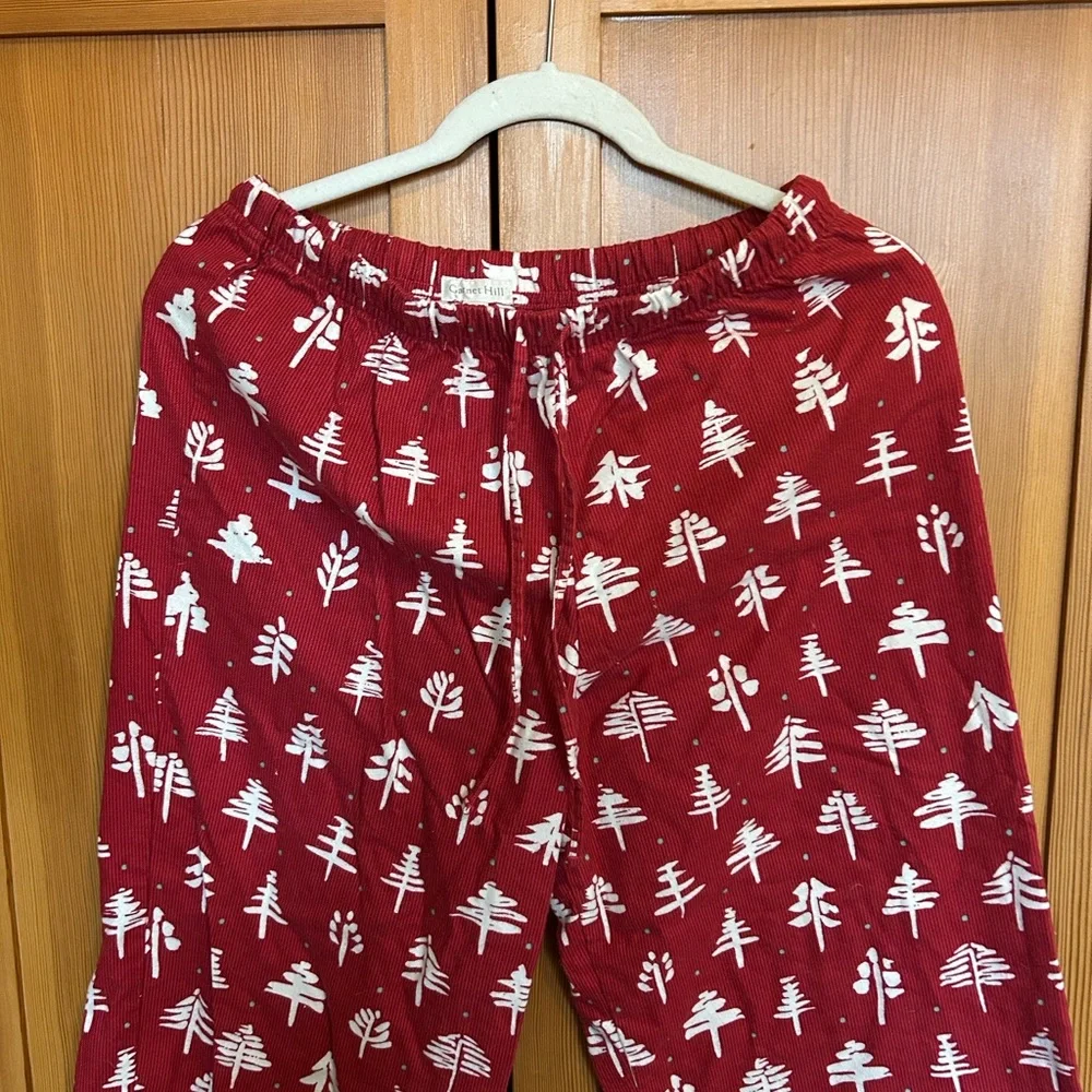Garnet Hill Organic Cotton Flannel PJ Pants -L - Picture 3 of 8